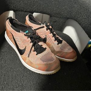 Size 11.5 - Nike Flyknit Racer Golf Multi-Color.Rare